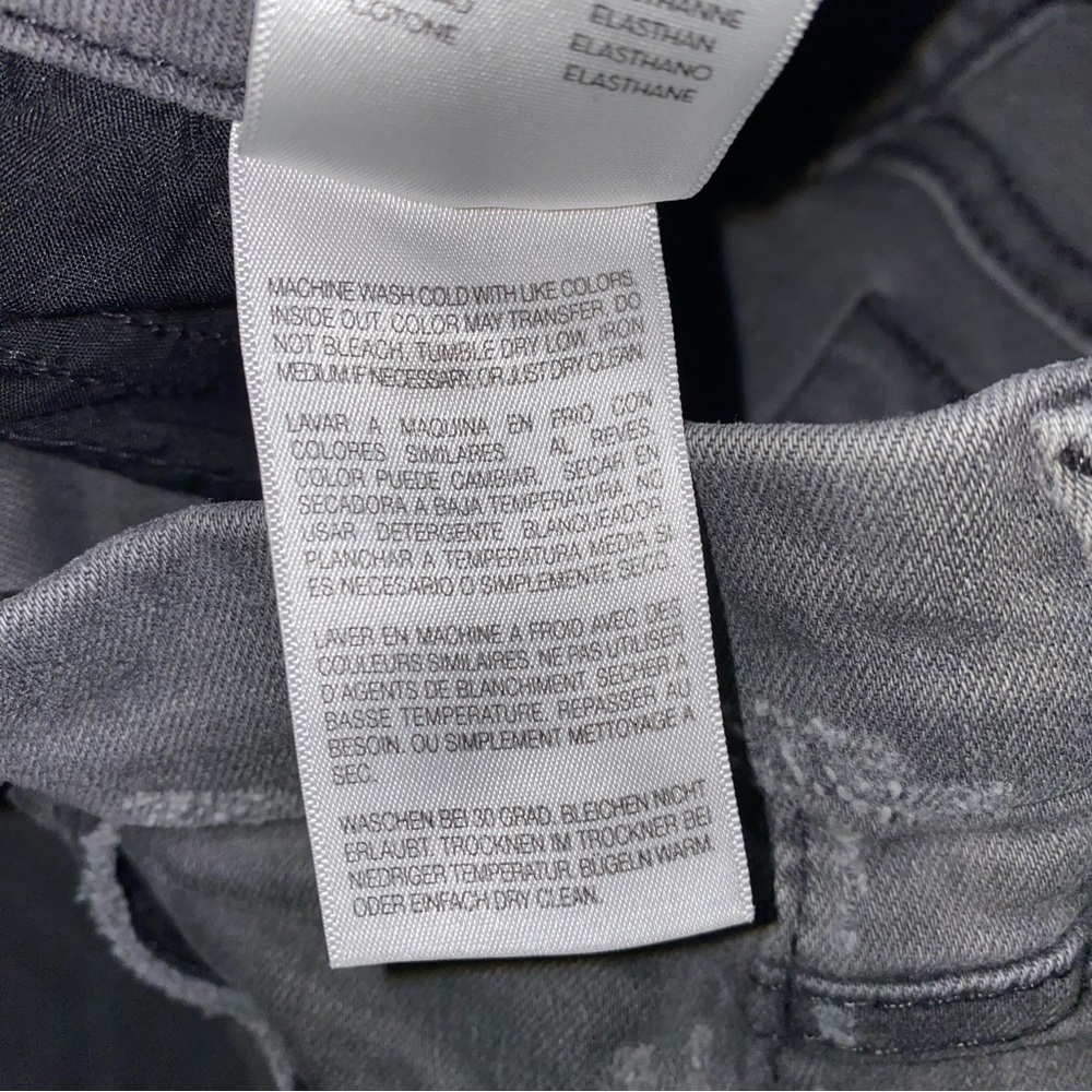 MOTHER Gray Distressed skinny jeans - Picture 8 of 10